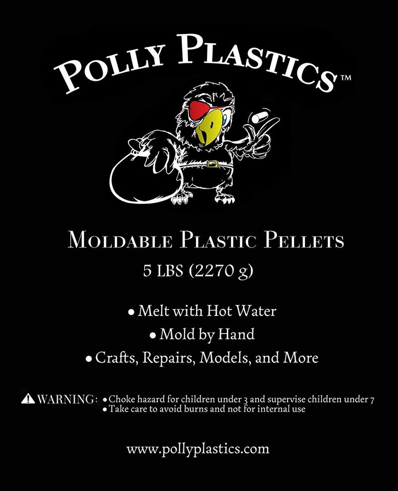 Polly Plastics Moldable Plastic Pellets for Cosplayers and Hobbyists in EZ Grip Jar with Idea Booklet (80 oz) - Image 5